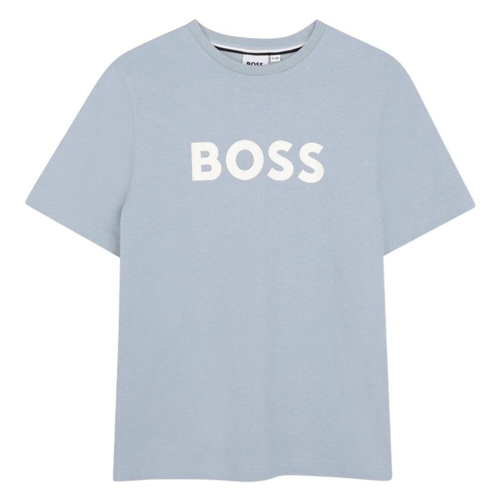 Boss Childrens/Kids Logo T-Shirt / Pale Blue